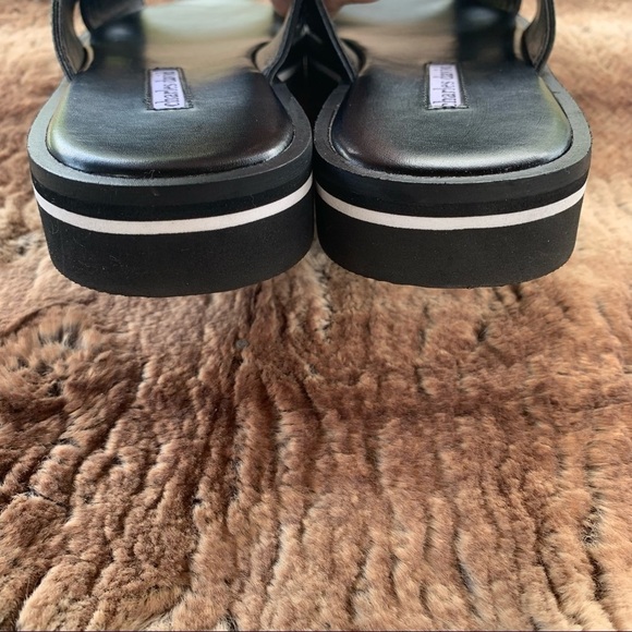 Charles David Sneaky Leather Studded Slide Sandal - Picture 7 of 11